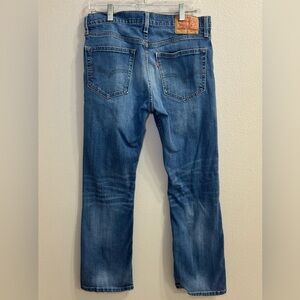 Levis 527 Jeans Mens 32x30 Slim Bootcut Blue Medium Wash Denim Red Tab Pakistan